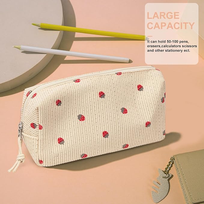 LEDAOU Cute Pencil Case for Kids Girls Boys Pencil Pouch kawaii Pen Pencil Box Bag Holder for School Students