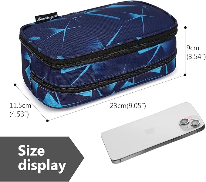 Mountain guest Pencil Cases for kids, Large Capacity Pencil Pouch, Office College School Marker Organizer Case pen for Men Women Adult Teens
