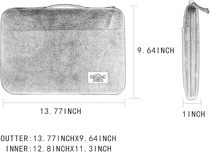 Kinmac 360° Protective Water Resistant Laptop Sleeve case Bag with Handle for MacBook Pro 14 inch,13.5 inch-13.9 inch and 14 inch Laptop(Spaceship)