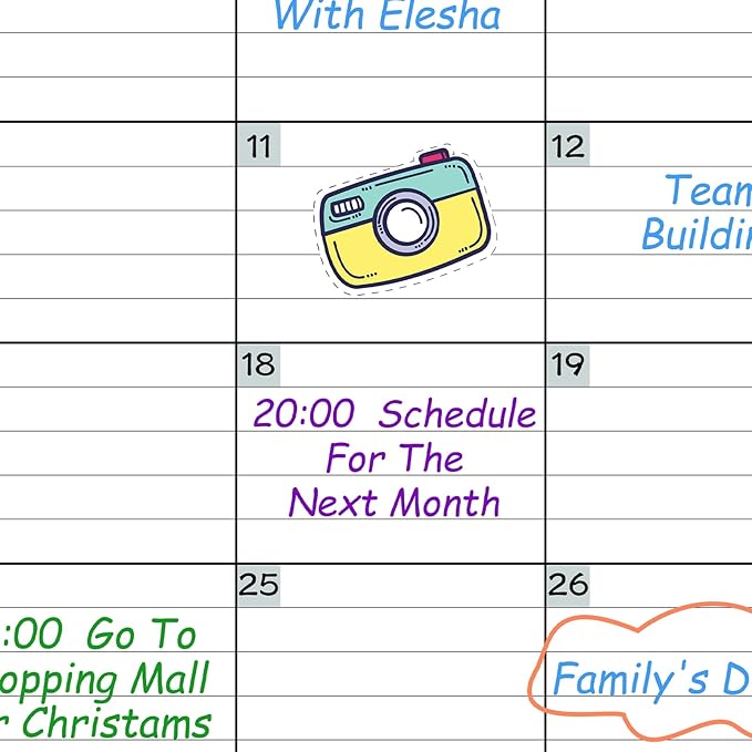 Large Dry Erase Calendar for Wall - Undated 3 Month Wall Calendar, 28" x 40"(Vertical), Wall Calendar Dry Erase for Home, Office, Classroom