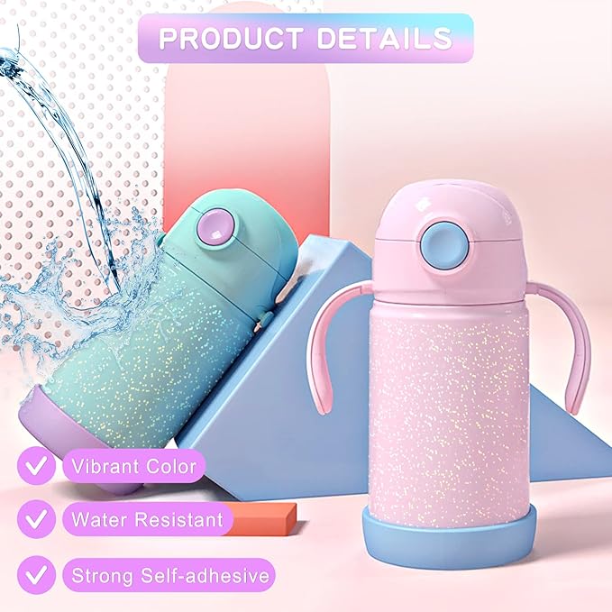 Holographic Sticker Paper, 36 Sheets Transparent Holographic Laminate Vinyl Sheets Self Adhesive, Clear Overlay Lamination Sticker Film for Stickers DIY Crafts, Dots Patterns - 8.5x11 Inch