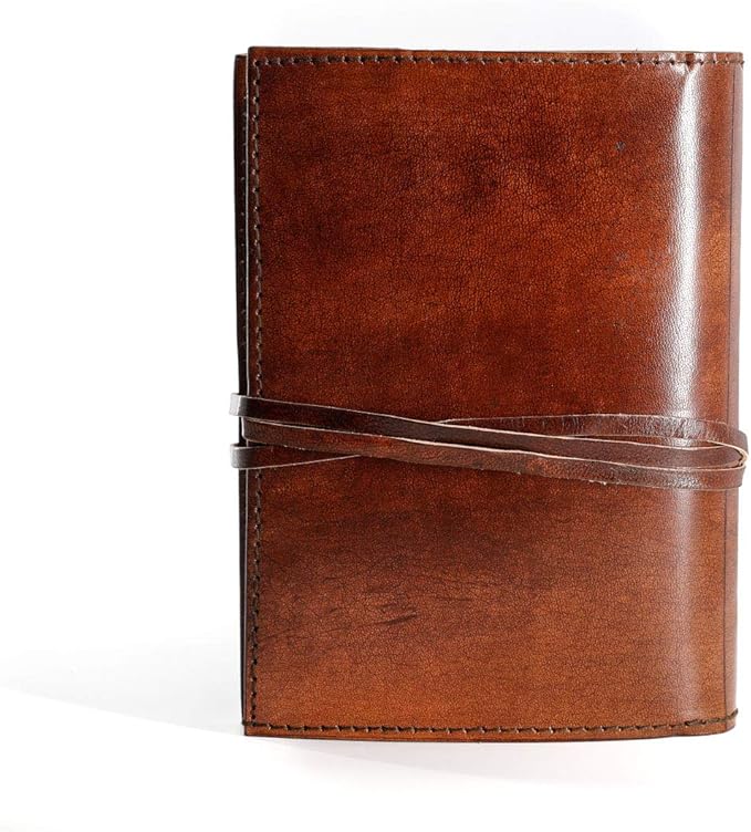 Leather Journal in Brown 8x6 Refillable Lined Paper Tree of Life Handmade writing Notebook Diary Leather Bound Daily Notepad for women and men Writing pad for Artist Sketch