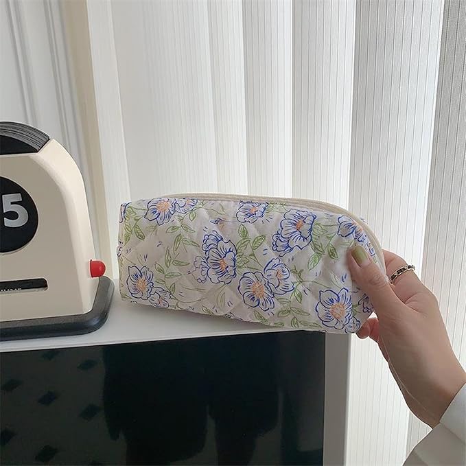 Pencil Case Pen Case Office College School Storage Bag Pouch Holder Box Organizer Makeup Pouch Cosmetic Bag Aesthetic Cute Pencil Case for Girls Boys Kids (M)