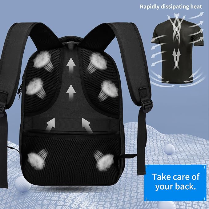 School Backpack for Teen Boys, Bookbag for Middle, High School College | Sturdy Ergonomic Anti-Theft Water-Resistant 15.6-Inch Laptop Backpack with Multiple Pockets, Mochila Escolar para NiñosBlack