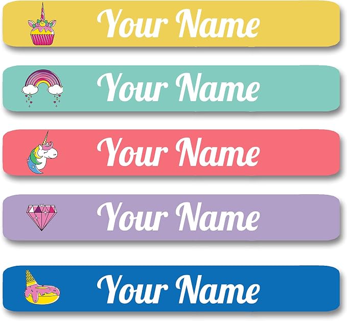 100 Pcs Personalized Labels for Kids School Supplies Waterproof, Custom Name Stickers Kids Labels for Travel, Daycare, Stationery