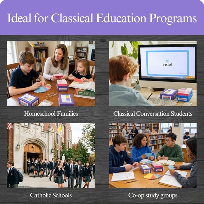 Latin Flashcards for Henle First Year – 240 Vocabulary Cards for Challenge A (Lessons 1–15) – Color-Coded Latin Study Cards for Homeschool & Classical Classroom