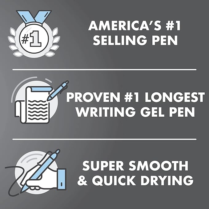 PILOT G2 Premium Refillable & Retractable Rolling Ball Gel Pens, Ultra Fine Point, Blue Ink, 12-Pack (31278)