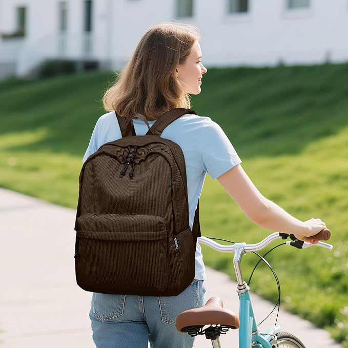 ZUBOND Backpack for School Girls and Boys, Lightweight School Bookbag for Teens, College Students Women & Men, Cute Large Laptop Backpack Fits 15.6 Inch Notebook