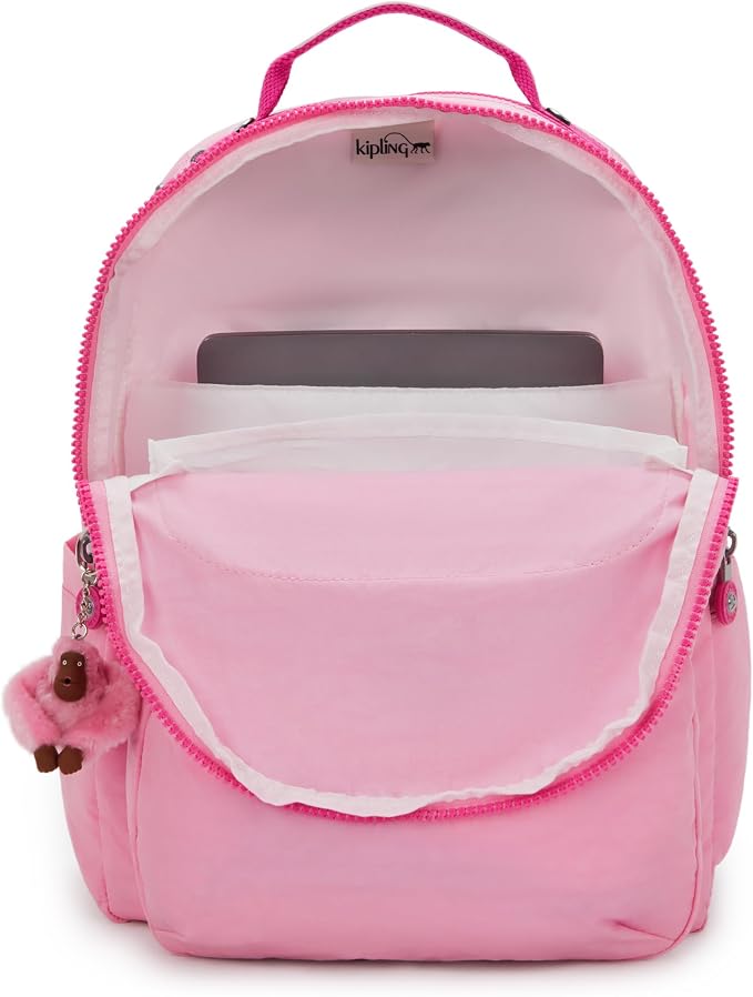 Kipling Women's Seoul 15" Laptop Backpack, Durable, Roomy with Padded Shoulder Straps, Built-In Protective Sleeve