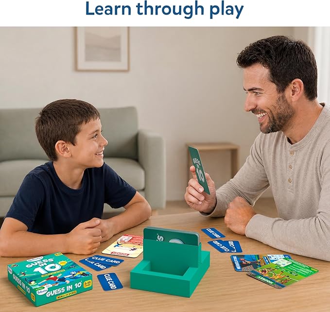 Skillmatics Guess in 10 Sports, Perfect for Boys, Girls, Kids, and Families Who Love Card Games, Toys, Travel Games, Gifts for Ages 6, 7, 8, 9 and Up