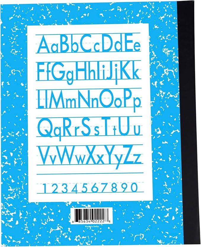 School Smart Skip-A-Line Ruled Composition Book, Grade 2, Blue, 100 Pages - 085301