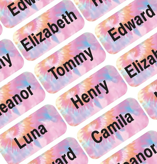 Personalized Name Labels for Kids – 60 Waterproof Peel-and-Stick Labels for Clothes, Lunch Boxes, Water Bottles, Laundry Bags – Durable, Dishwasher & Microwave Safe, Perfect for Camp, Daycare, School