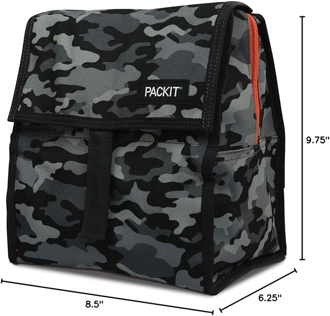 Packit, Bag Lunch Freezable Charcoal Camo