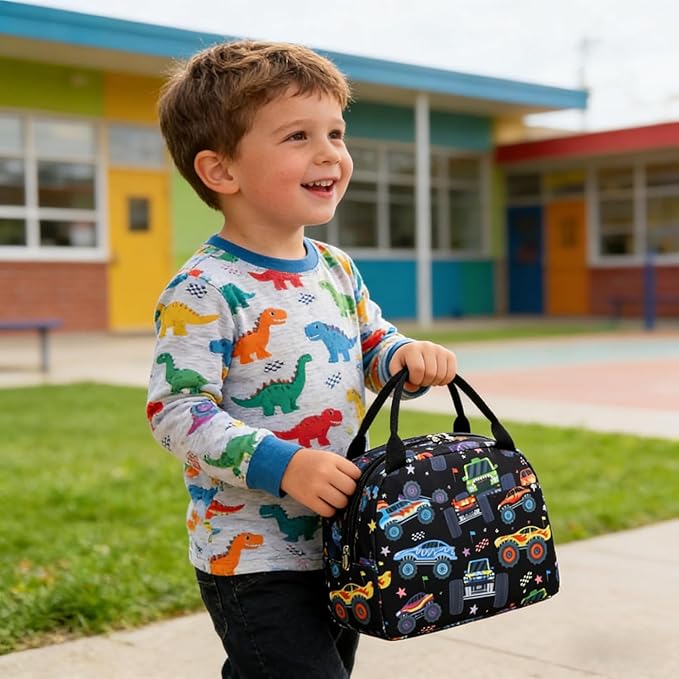 CAMTOP kids lunch bag Cute Insulated lunch box for Boys & Girls Leakproof loncheras for school