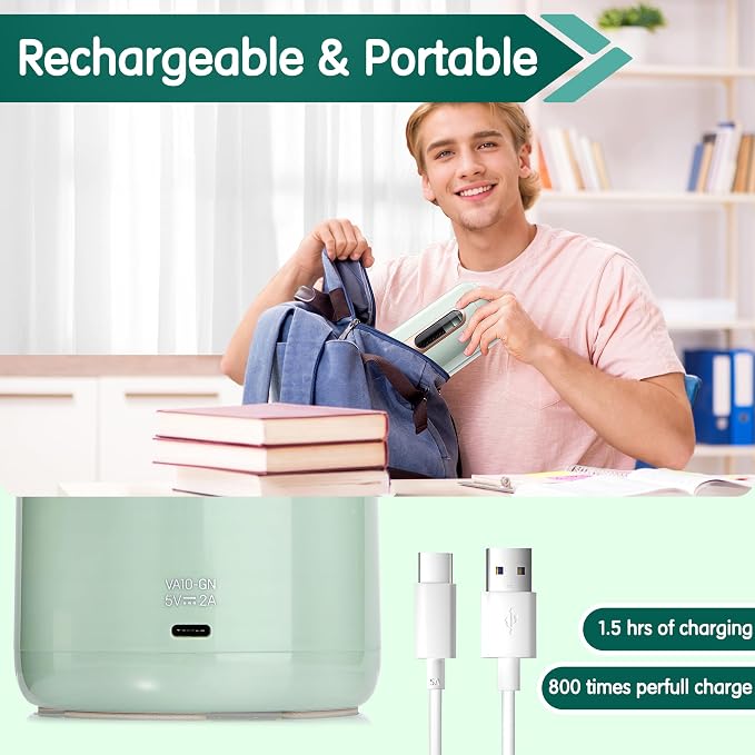deli Electric Pencil Sharpener, Fully Automatic Pencil Sharpener, Green