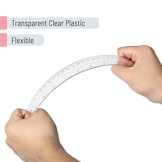 Mr. Pen- Bulk Plastic Rulers, 12 Inch, 50 Pack, Easy-to-Read Markings, Scratch-Resistant Design, Durable Clear Ruler for Crafting Office & School, School Supplies, Bulk Rulers Set, Measuring Tools