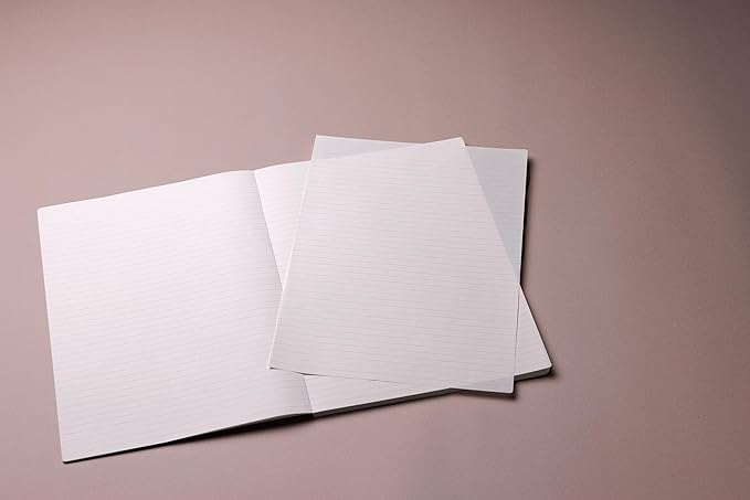 MARK'STYLE EDiT Designed for Clear Thinking, Thin, Lightweight, and Smooth to Write On” — 160-Page Notebook (A4 (7mm Ruled))