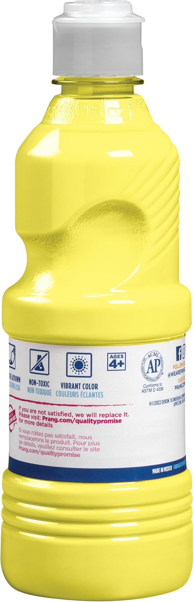 Prang Ready-to-Use Tempera Paint, Yellow, 16 Oz., 1 Count