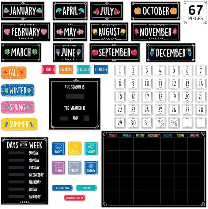 CTP Doodle Calendar Set for Classroom (Creative Teaching Press 10668)