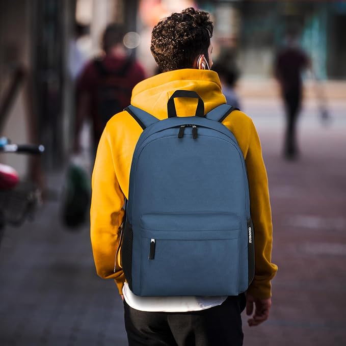 ZUBOND Unisex Backpack for School & Travel - Lightweight Laptop Backpack Fits 15.6 Inch Notebook, Water Bottle Pocket - Ideal for Teens, College Students, Adults
