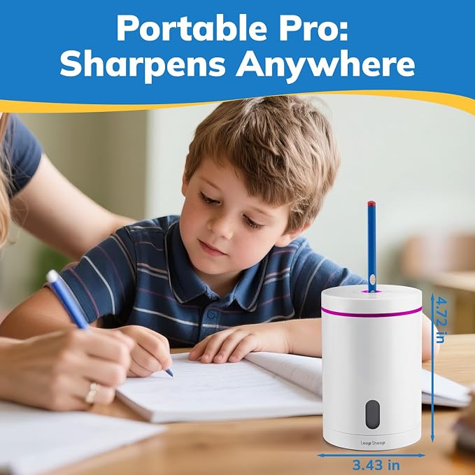 Fully Automatic Electric Pencil Sharpener, Rechargeable