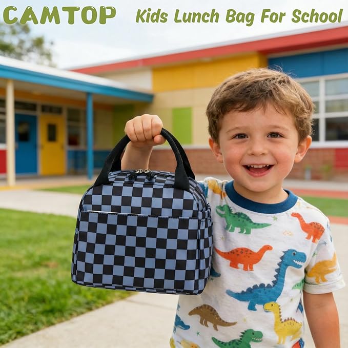 CAMTOP Boys Lunch Box Kids Insulated Lunch Bag Kids Cute Lunchbox for Boys Loncheras Para Niños
