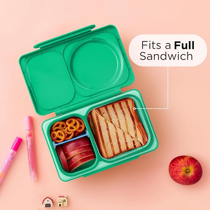 Omie OmieBox UP Kids Insulated Bento Box, Jade Green