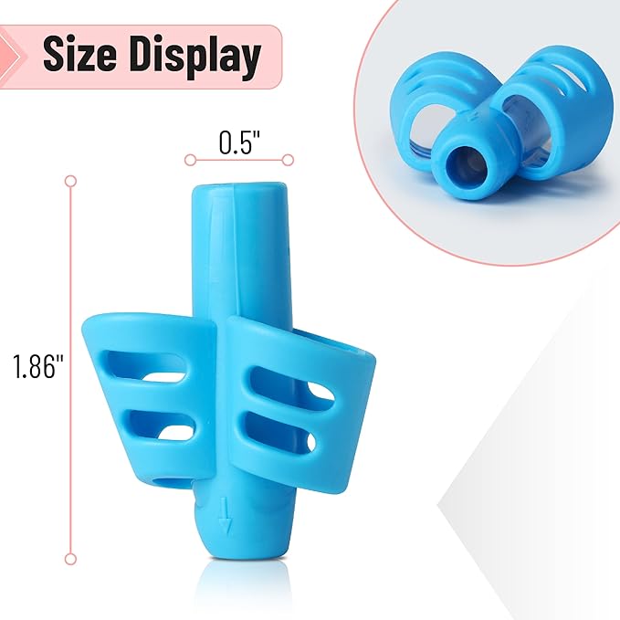 Mr. Pen- Pencil Grips for Kids Handwriting, 20 PCS (10 Finger Grips+10 Clips), Pencil Holder, Grippers, Pen Grip