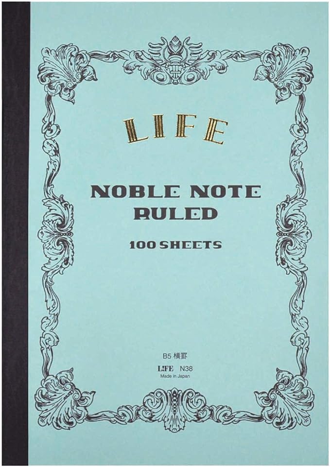 Life Notebook, Noble Notebook, Horizontal Ruled, B5 N38