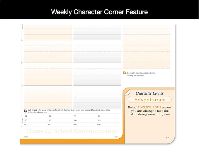 Dated Middle High School Student Planner 2026-2027 Academic School Year, ‎Medium (6.75" by 9") Matrix Style Datebook with Boulder Cover