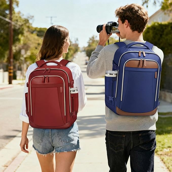TILYMOL Travel Backpack for Women & Men - 15.6 inch Laptop Backpack Airplane Flight Approved, Large Carry On Anti-theft Bag for Travel Work Business Weekender