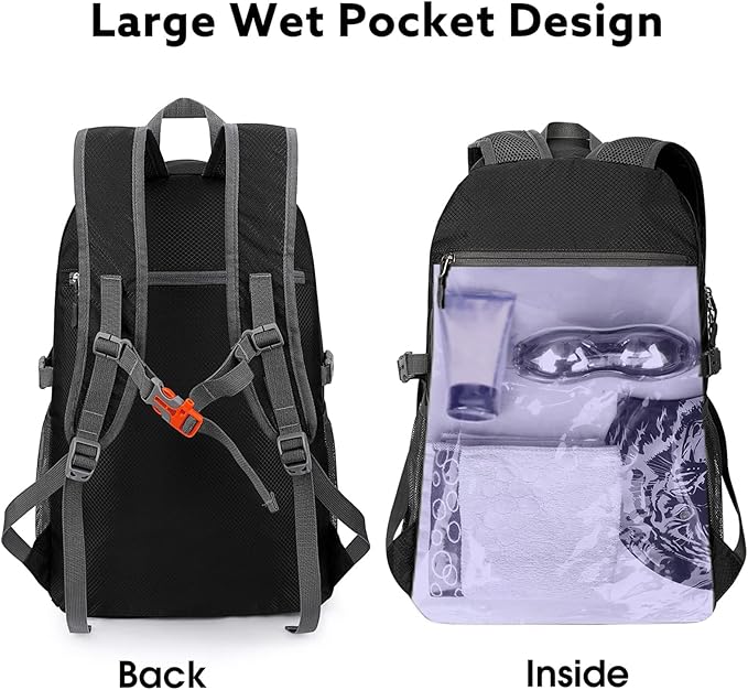 G4Free Lightweight Packable Hiking Backpack, Waterproof Travel Daypack