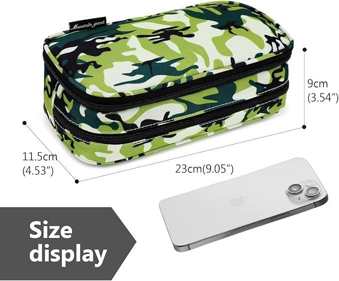 Mountain guest Pencil Cases for kids, Large Capacity Pencil Pouch, Office College School Marker Organizer Case pen for Men Women Adult Teens