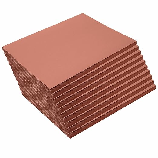 Colorations 9" x 12" Mediumweight Brown Construction Paper - 500 Sheets, Bulk Art Paper, Arts and Crafts, School Supplies, Drawing, Coloring, Painting, 3D Art Paper