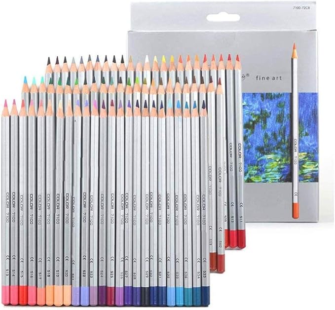 Yosoo 72-color Professional Art Drawing Pencils/Colored Pencils for Artist Sketch, Set of 72 Assorted Colors