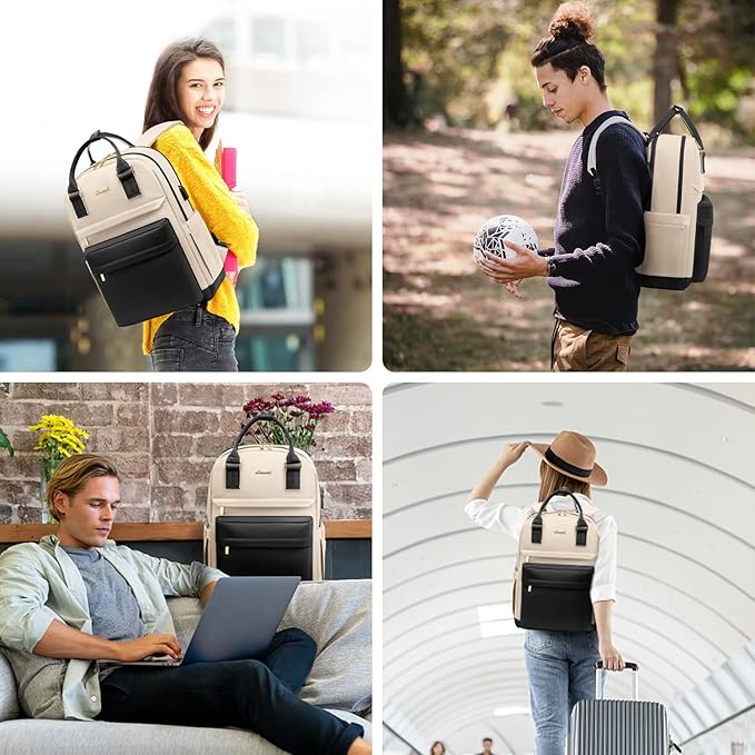 LOVEVOOK Travel Laptop Backpack Women Anti-theft Laptop Bag with USB Port Waterproof Computer Backpack for Nurse College Work
