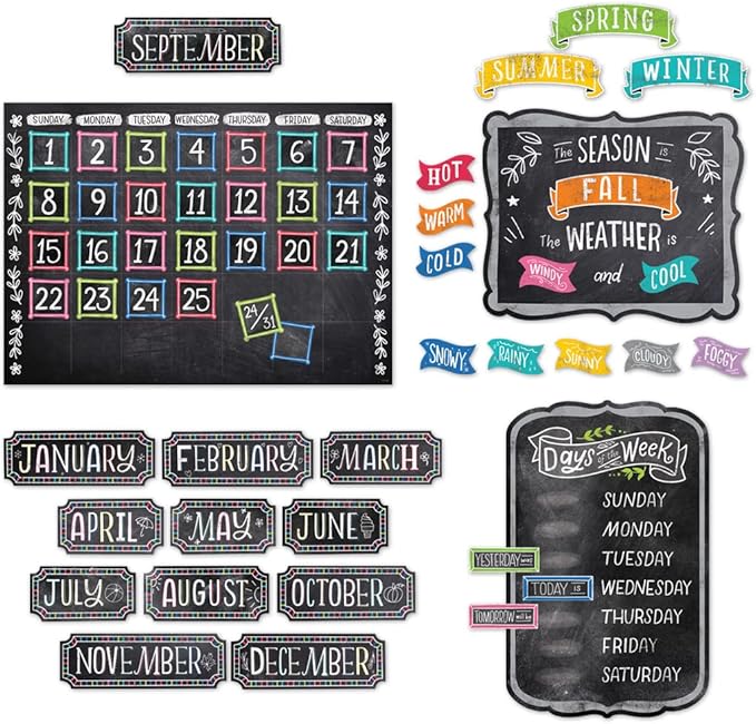 CTP Chalk It Up! Calendar Set Bulletin Board (Creative Teaching Press 10873)