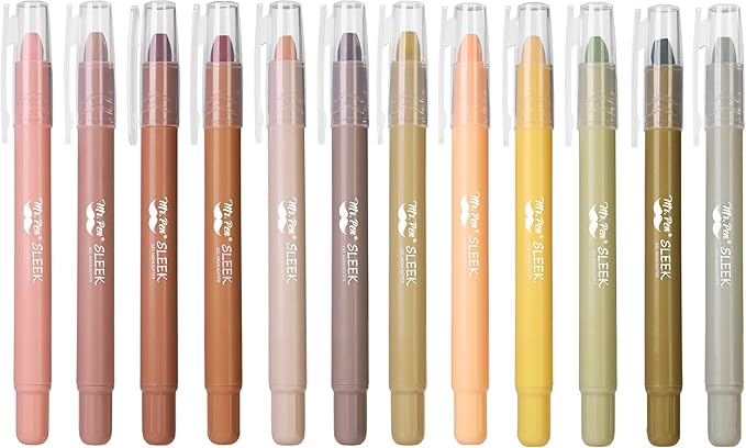 Mr. Pen- Gel Highlighter, 12 Pack, Vintage Colors, Bible Highlighters No Bleed, No Bleed Highlighters