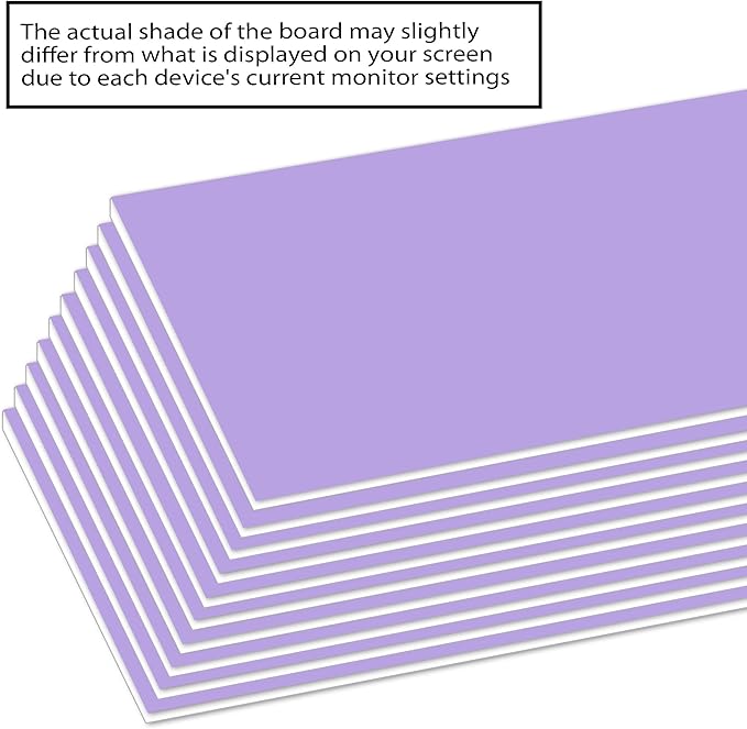 BAZIC Products Foam Board 20" X 30" Lavender, Colored Foam Boards 3/16 Inch Thickness, 4 Count, Presentation Signboards School Craft Project Framing Display