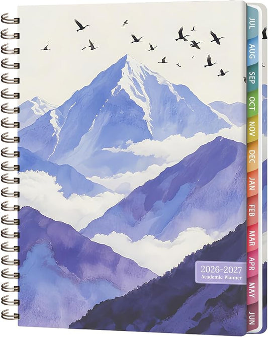 Planner 2026-2027, Weekly and Monthly Academic Year Calendar Planner, July 2026 - June 2027, Daily Agenda Book for Office School Supplies, Letter Size(8.5'' x 11'')