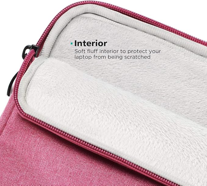 NIDOO 12" 13 inch Laptop Sleeve Case for 12.9" iPad Pro M1 M2 / 13" 13.6" MacBook Air/Surface Pro 7 8 9 X / 11.5" Lenovo Tab P11 Pro Tablet/ThinkPad Z13 / 13.4" Dell XPS 13 Plus/Galaxy Red