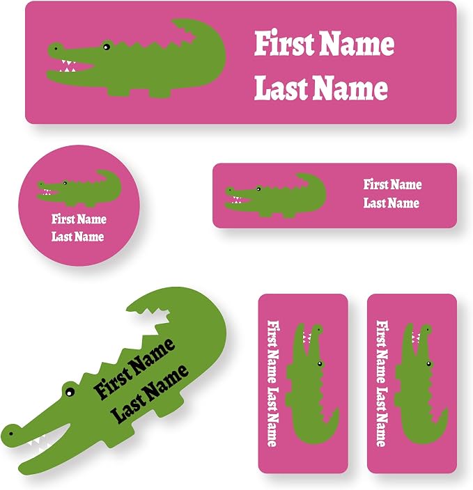 Personalized Daycare Name Labels for Kids (76 Labels) - Custom Durable Waterproof Name Stickers for Clothing Tags, Water Bottles, Lunch Boxes, and School Supplies - Dishwasher, Washer
