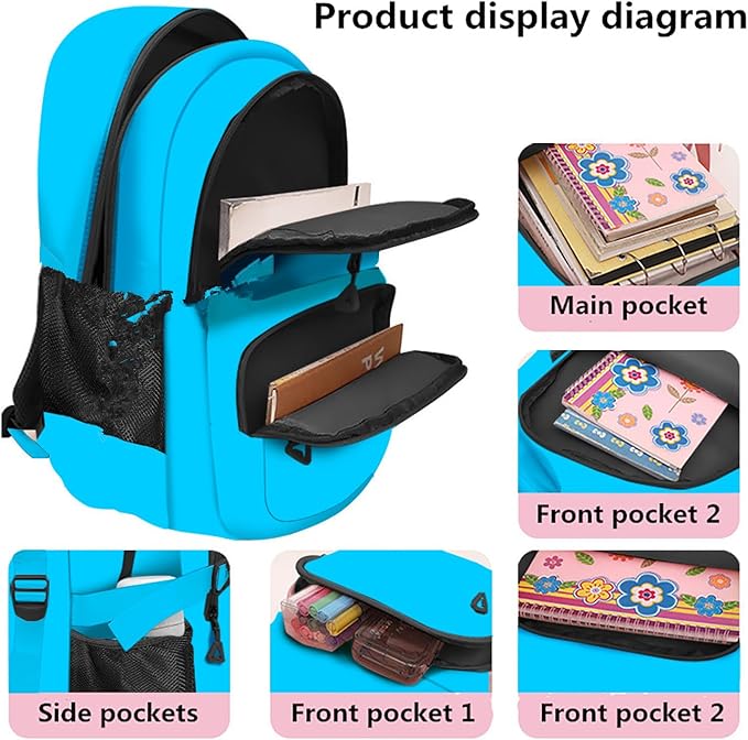 Casual Lightweight Backpacks for Boys & Girls, School Bookbags, 15 "Laptop Backpack, Travel Bag (212-ymao)