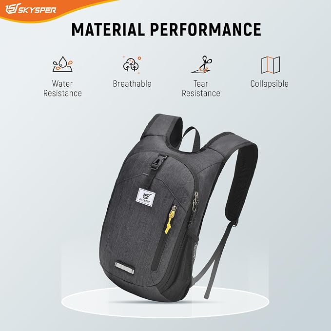 SKYSPER 10L Hiking Backpack Small Foldable Daypack Packable Lightweight Hiking Daypack Travel Day Pack for Women Men