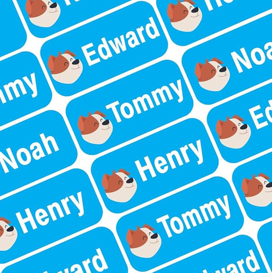 Personalized Name Labels for Kids – 60 Waterproof Peel-and-Stick Labels for Clothes, Lunch Boxes, Water Bottles, Laundry Bags – Durable, Dishwasher & Microwave Safe, Perfect for Camp, Daycare, School