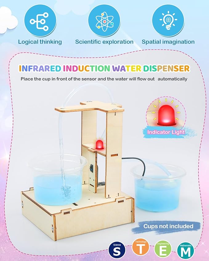 9 in 1 STEM Science Kits for Kids 6-7-8-10-12, Toys for Ages 8-13, Gifts for 6 7 8 9 10 11 12 13 Year Old Boys and Girls, Wooden 3D Puzzles, Educational Projects, Crafts Building Kits