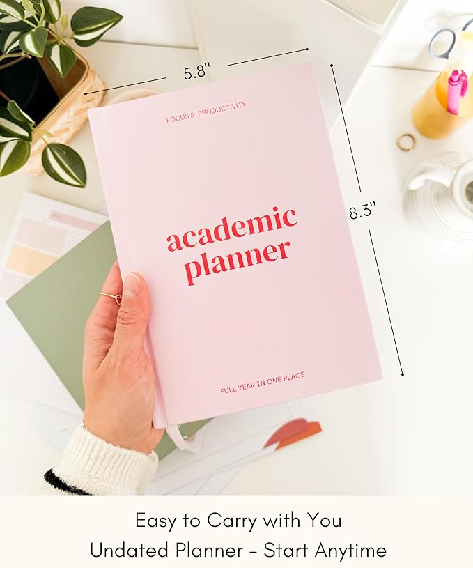 Lamare Academic Planner 2026-2027 – Undated Weekly College Student Planner for Homeschool, High School, College & Nursing Students