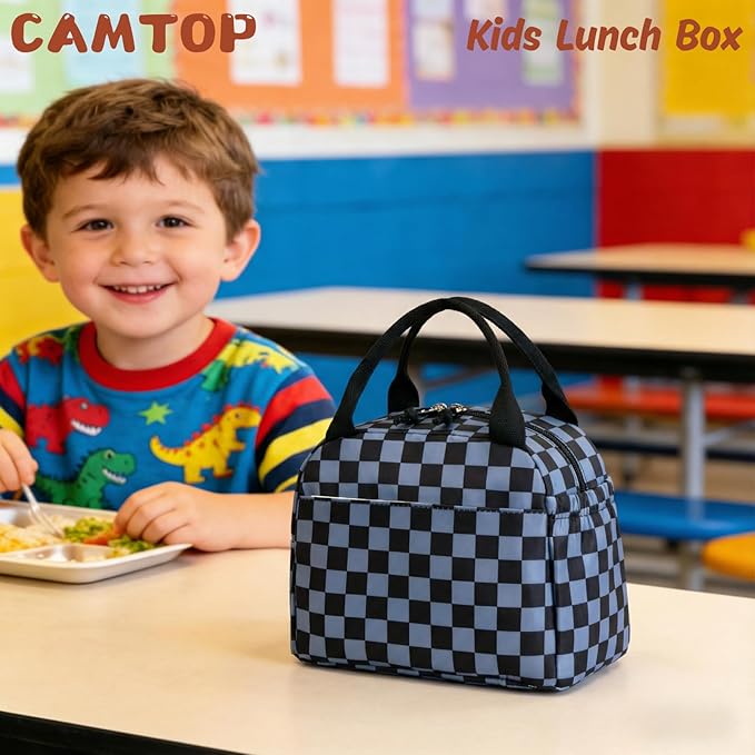 CAMTOP Boys Lunch Box Kids Insulated Lunch Bag Kids Cute Lunchbox for Boys Loncheras Para Niños