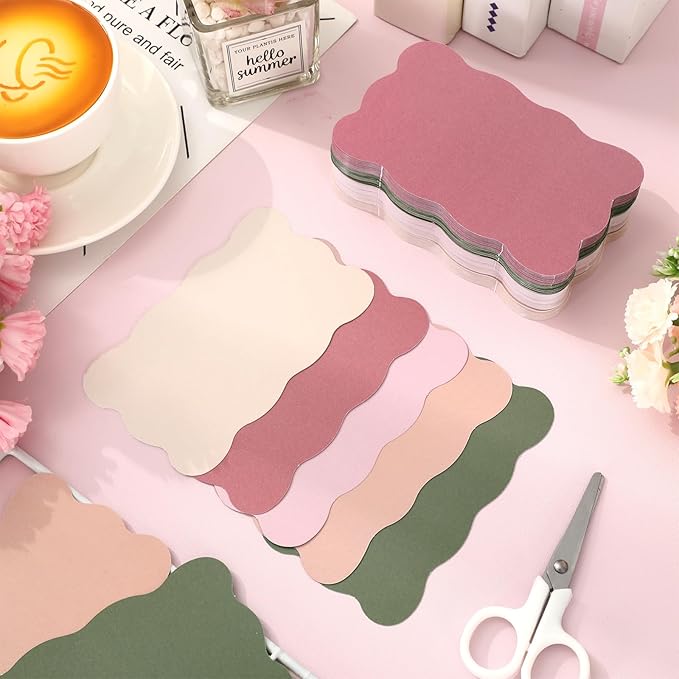 Whaline 150 Pack Antique Rose Blush Champagne Index Cards 3 x 5 Inch Cardstock Flashcard Soft Color Blank Index Cards for Note-taking Studying Organizing School Office Supplies