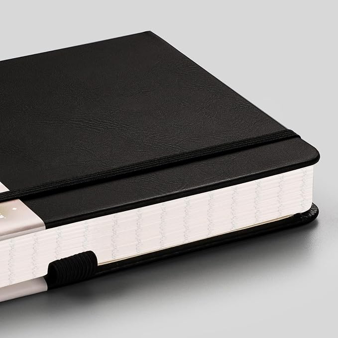 EMSHOI Lined Journal Notebook, 256 Numbered Pages, A5 Size (5.7'' x 8.3'')